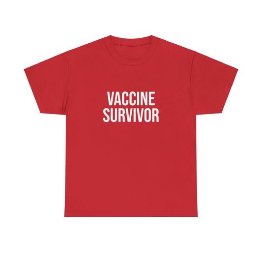 Vaccine Survivor Unisex Heavy Cotton Tee