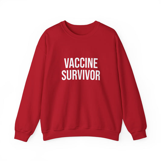 Vaccine Survivor Unisex Heavy Blend™ Crewneck Sweatshirt