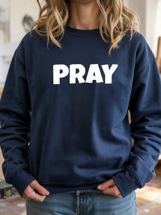 Pray Next Level Apparel® 9007 Unisex Heavyweight Sweatshirt Crewneck Sweatshirt