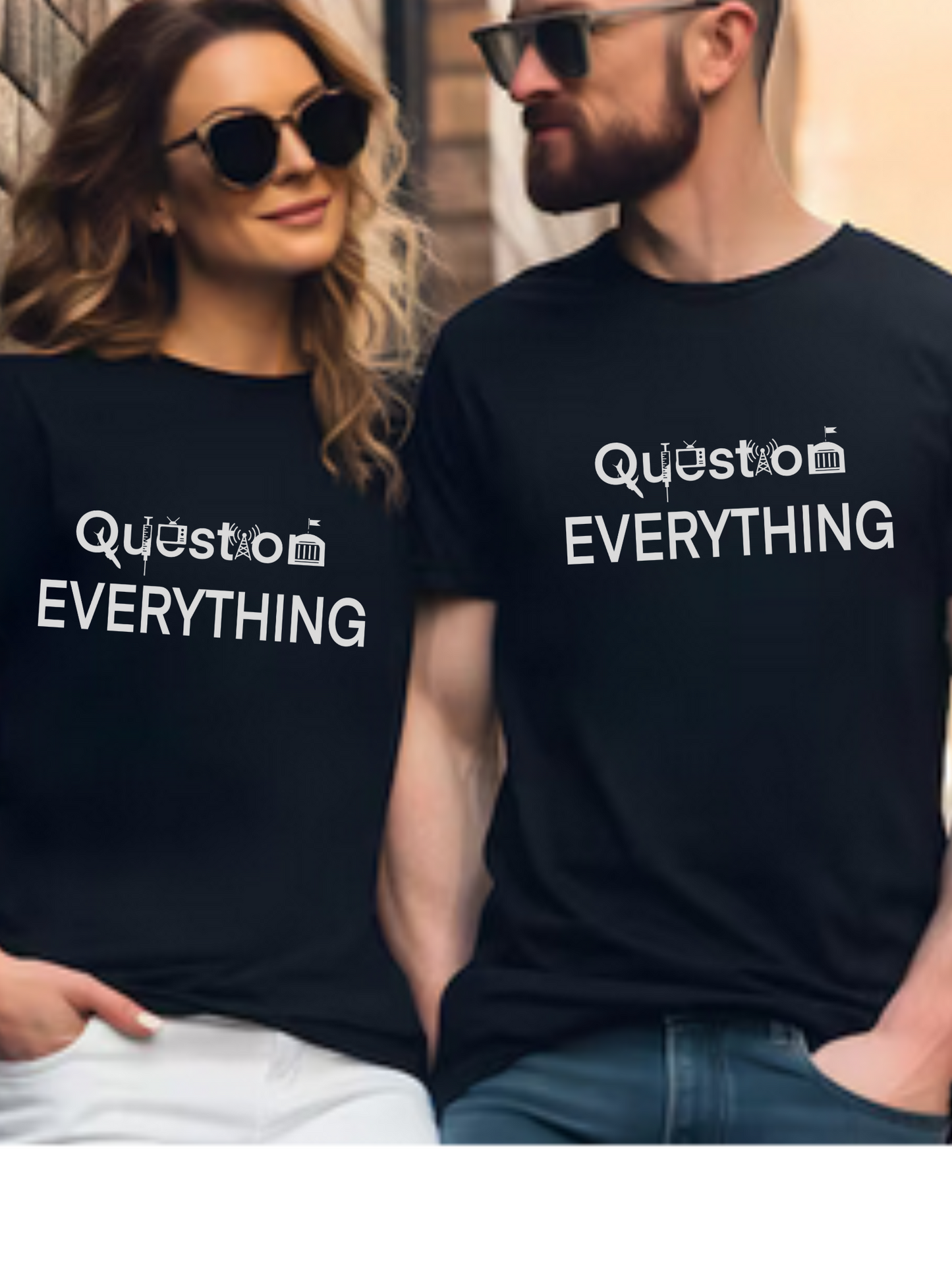 Question Everything Tshirt Gildan 100% Cotton l Unisex